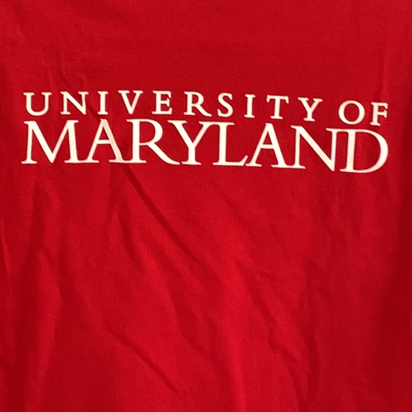 UNIVERSITY OF MARYLAND "NOW A TERP" SHORT SLEEVE TEE RED - Picture 4 of 5